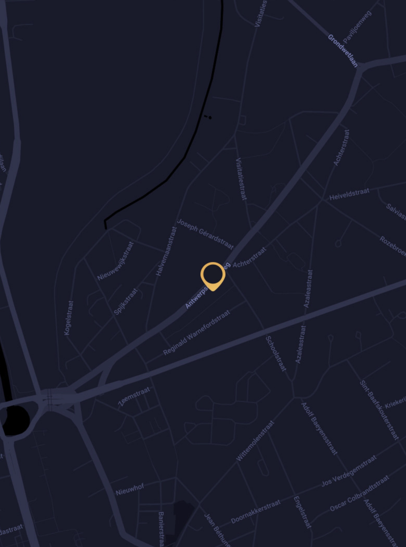 Kaart van de locatie van Kliniek Boté aan de Antwerpsesteenweg 304 in Sint-Amandsberg